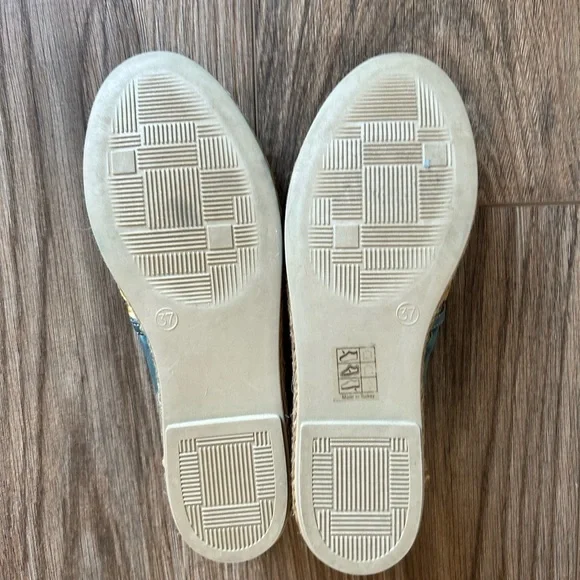 317. Bueno Floral Canvas & Leather Espadrilles | 37 - Picture 8 of 9